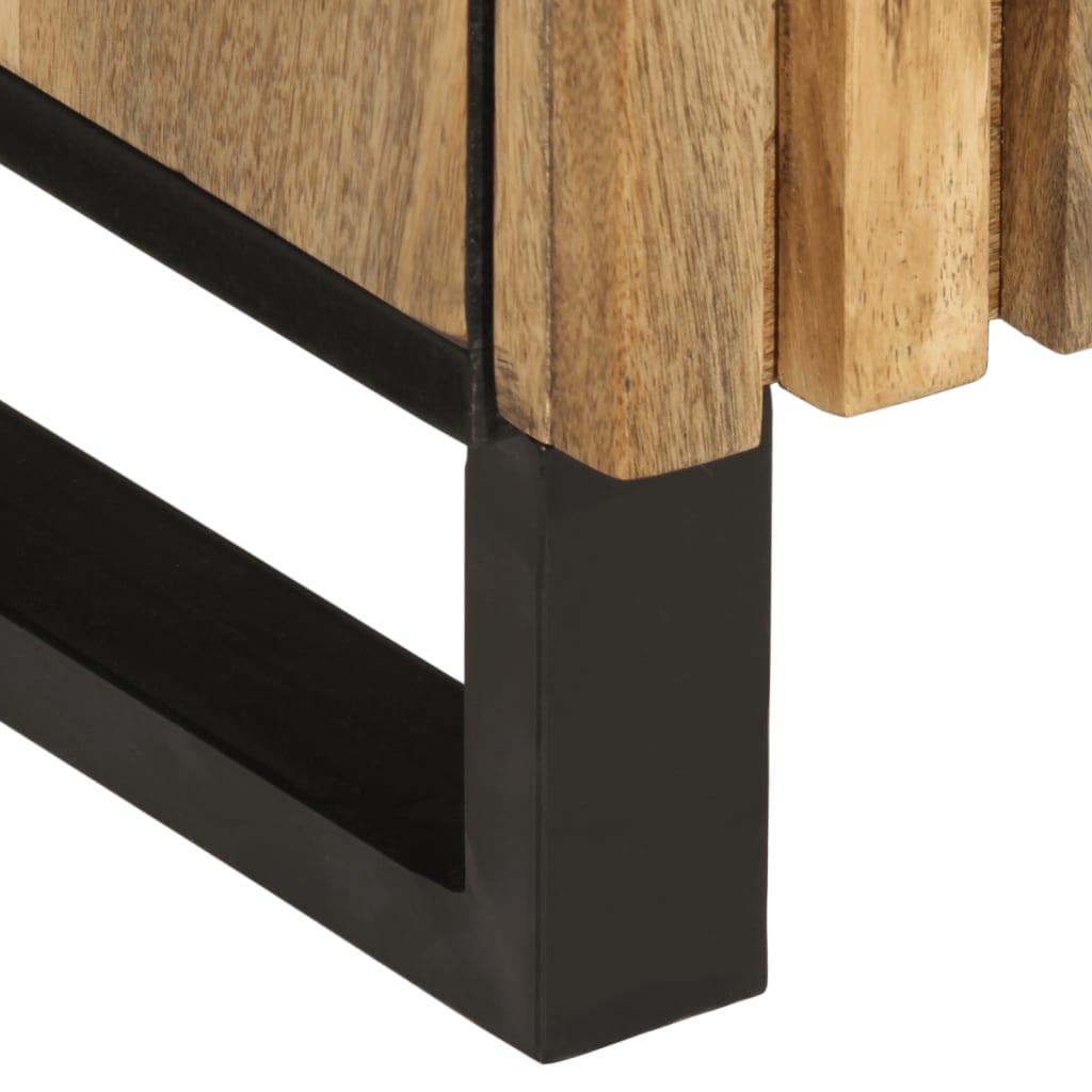 Sideboard 38x34x160 cm Solid Wood Rough Mango