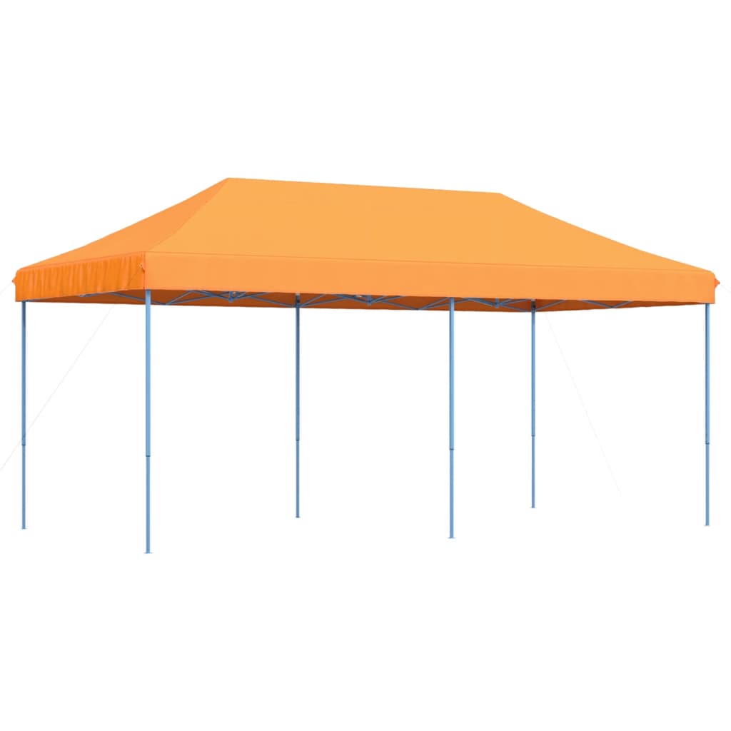 Party Tent Orange with Blue Frame Oxford Fabric
