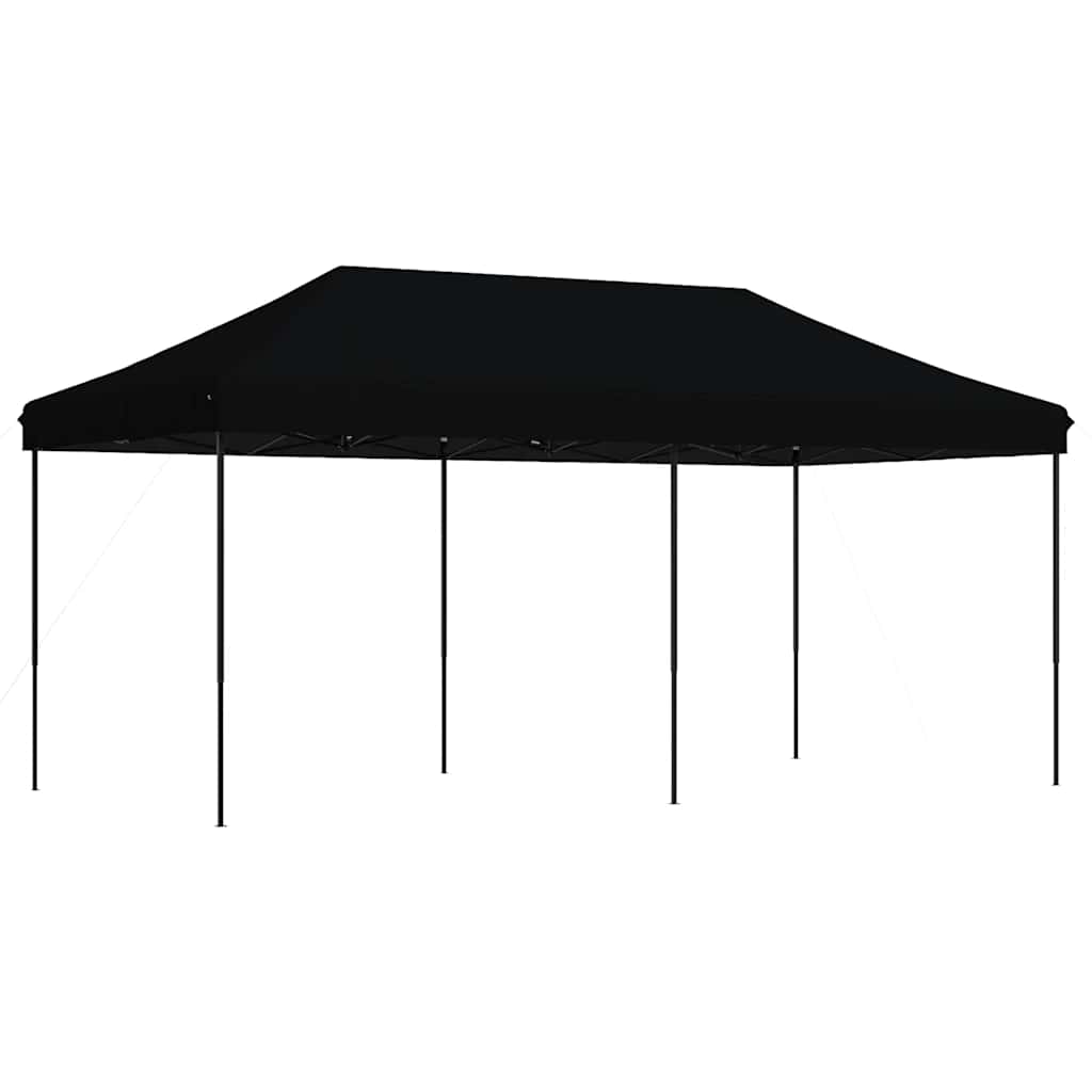 Party Tent Black with Black Frame Oxford Fabric