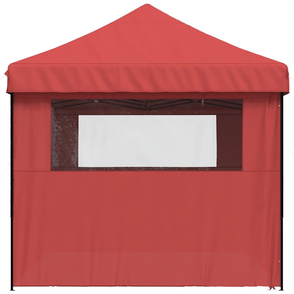 Party Tent Burgundy with Black Frame Oxford Fabric