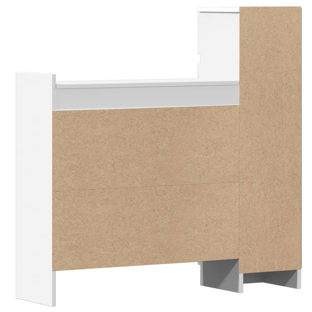 Shoe Cabinet White 100.5x28x100 cm Engineered Wood