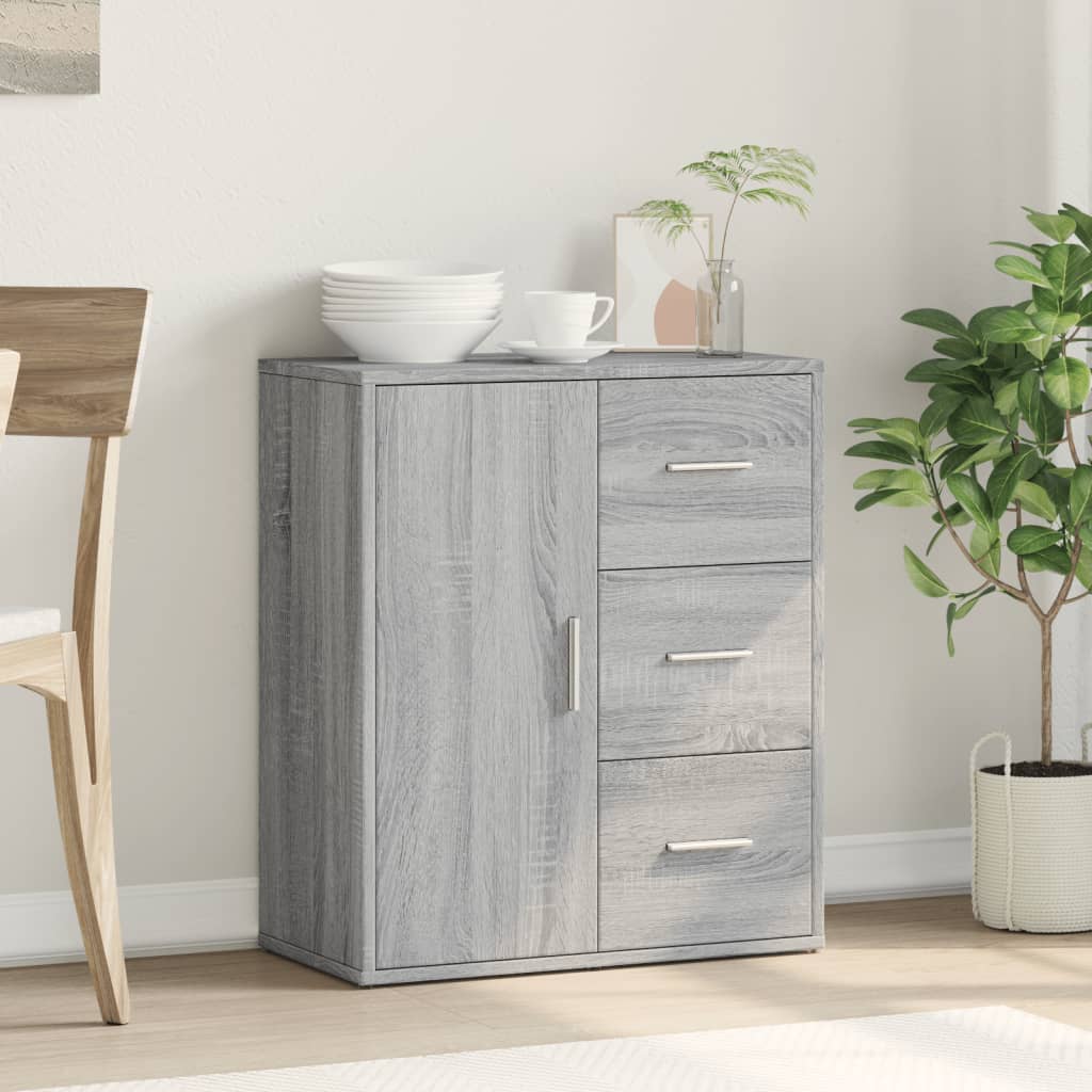 Sideboard Grey Sonoma 60x31x70 cm Engineered Wood