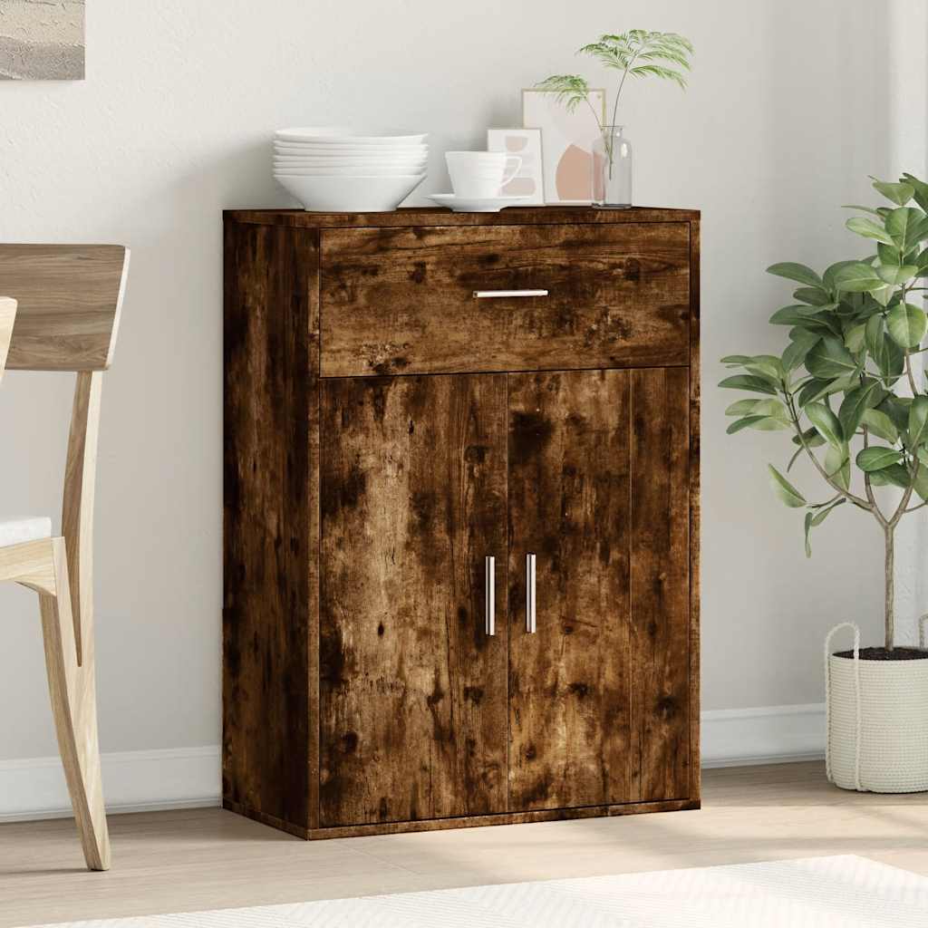 Sideboard Smoked Oak 60x30x84 cm Engineered Wood