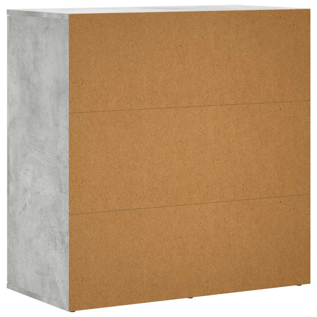 Sideboard Concrete Grey 79x38x80 cm Engineered Wood