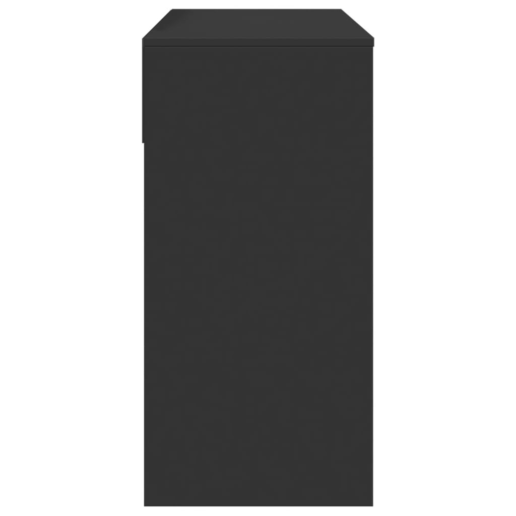 Dressing Table with Mirror Black 80x39x80 cm