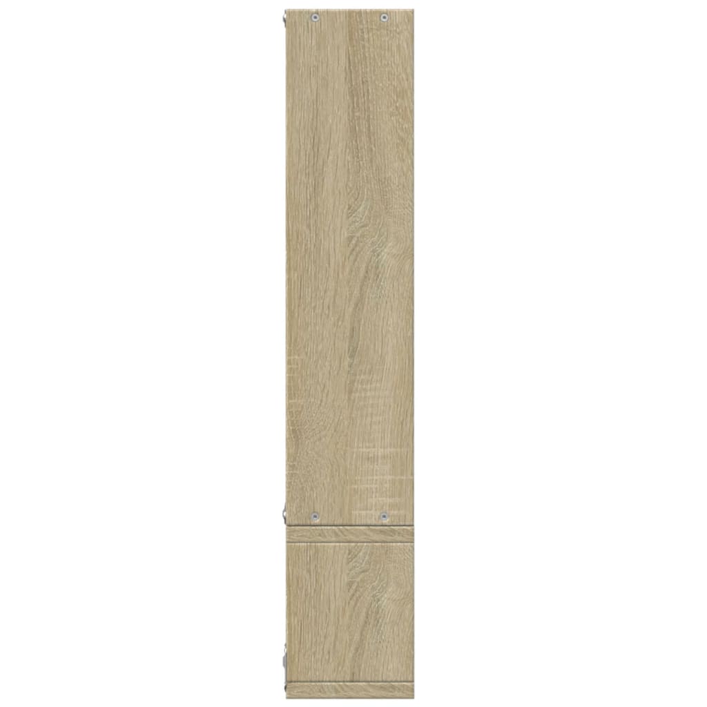 Wall Shelf Sonoma Oak 96x12x64 cm Engineered Wood