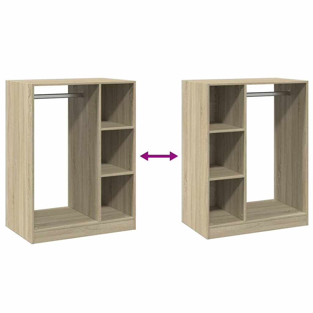 Wardrobe Sonoma Oak 77x48x102 cm Engineered Wood