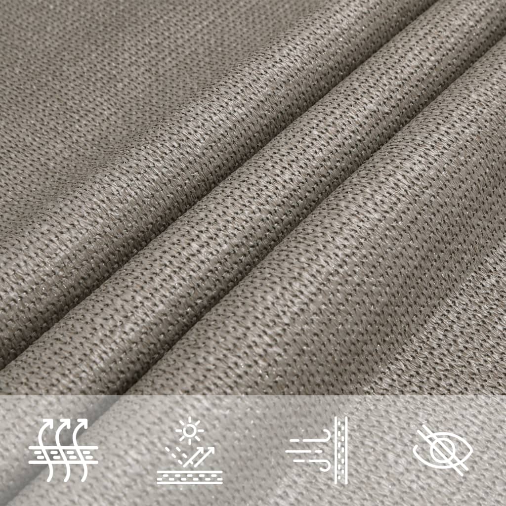 Sunshade Sail 160 g/m² Rectangular Light Grey 4x5 m HDPE