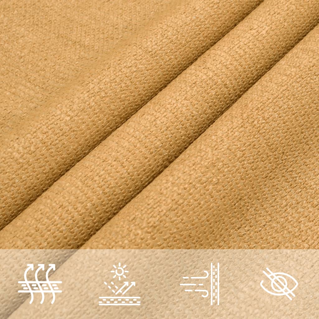 Sunshade Sail 160 g/m² Rectangular Sand 2.5x3 m HDPE