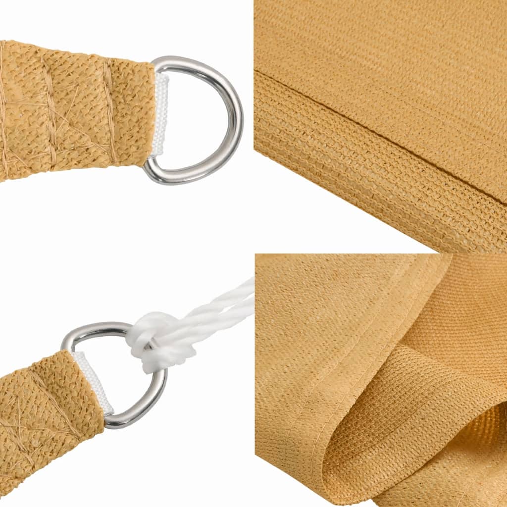 Sunshade Sail 160 g/m² Rectangular Sand 2.5x5 m HDPE