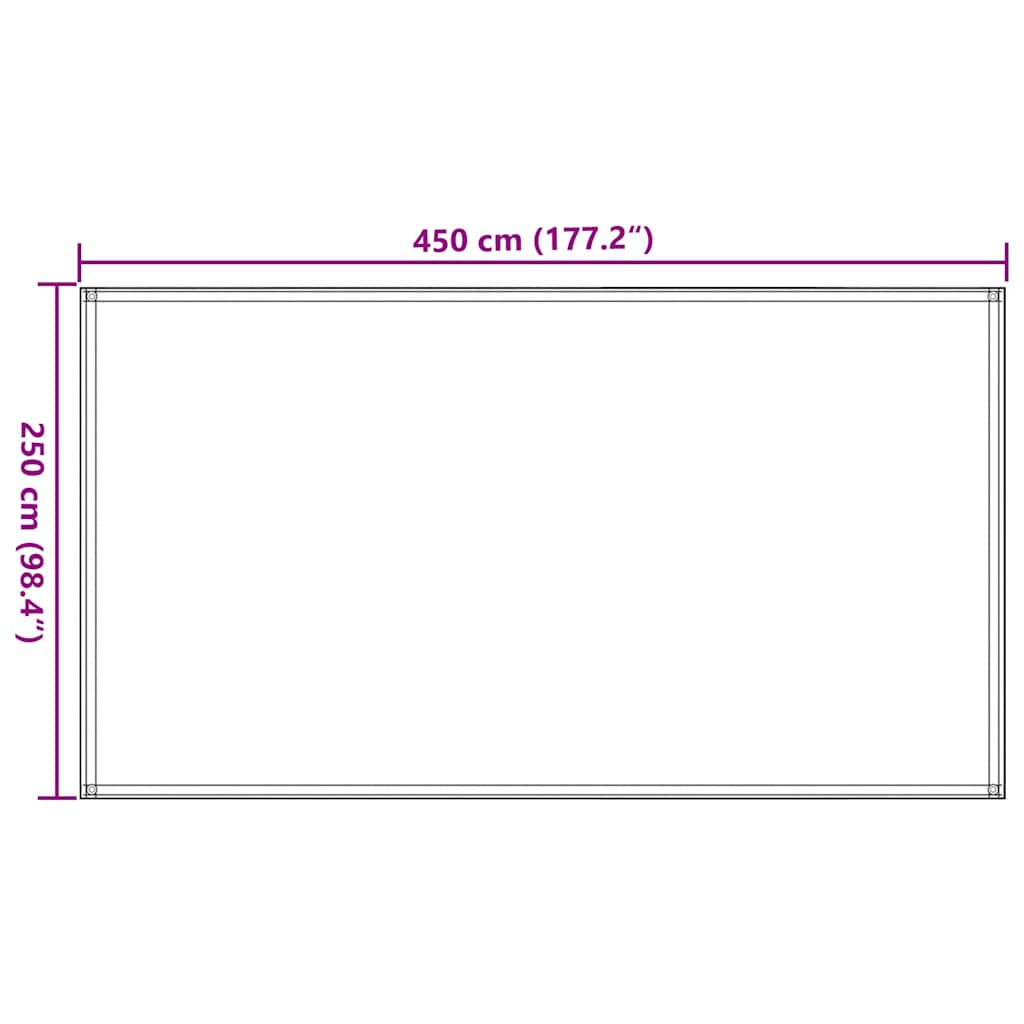 Tent Carpet Light Green 250x450 cm HDPE