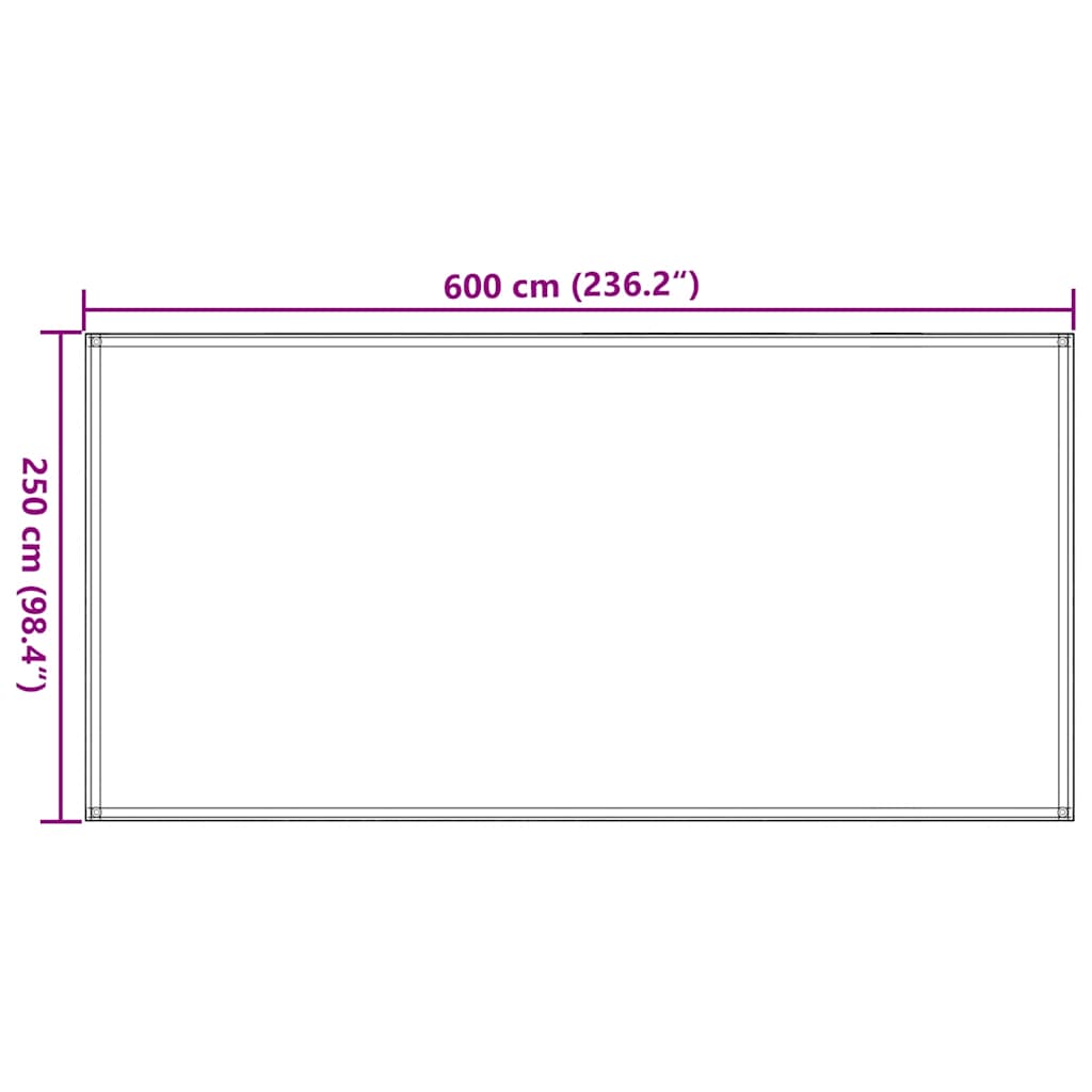 Tent Carpet Sand 250x600 cm HDPE