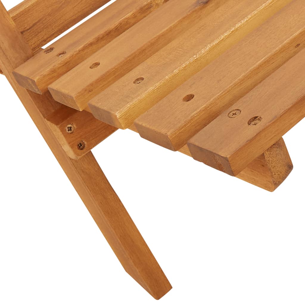 Folding Chairs 6 pcs Green Fabric and Solid Wood