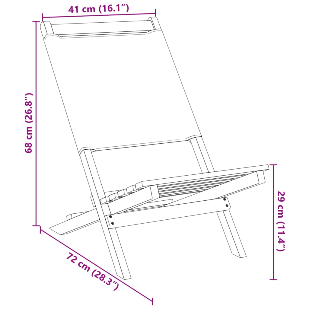 Folding Chairs 6 pcs Green Fabric and Solid Wood