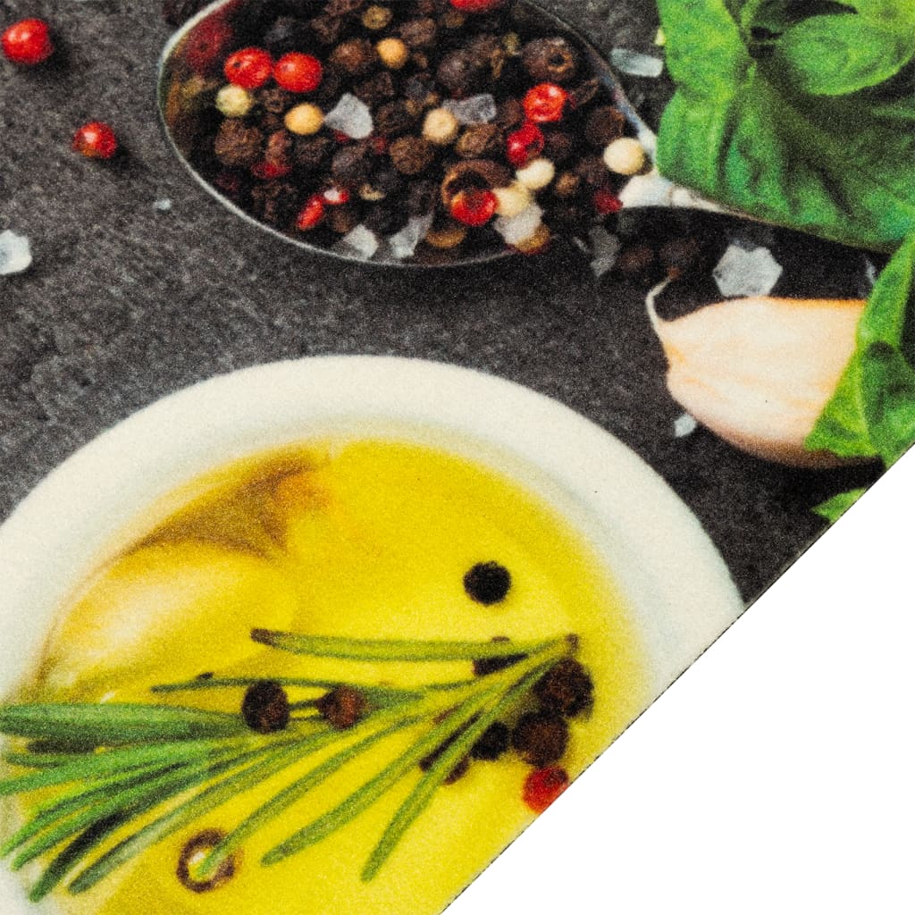 Kitchen Rug Washable Spices 60x180 cm Velvet