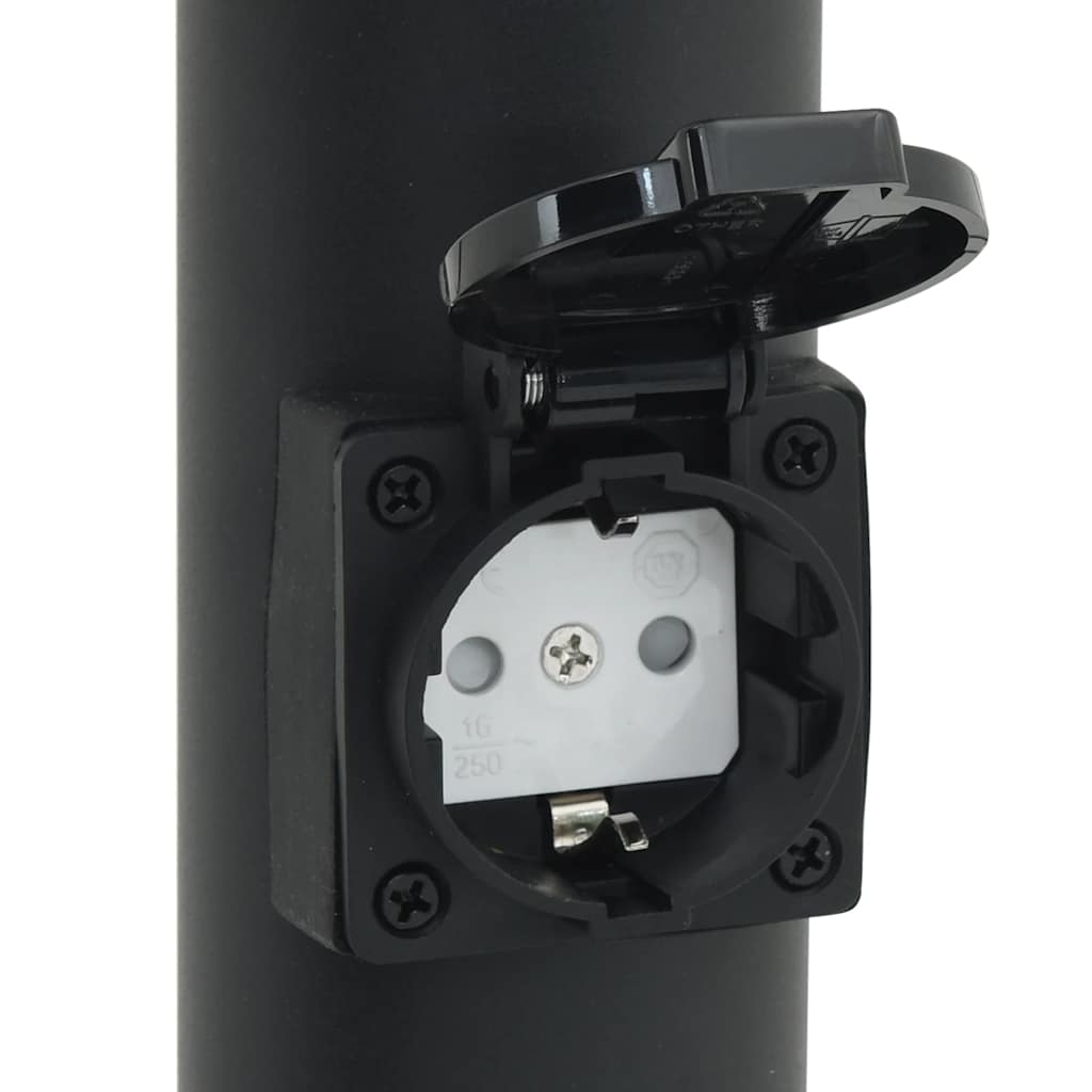 Bollard Light with Outlet 50 cm Stainless Steel IP44