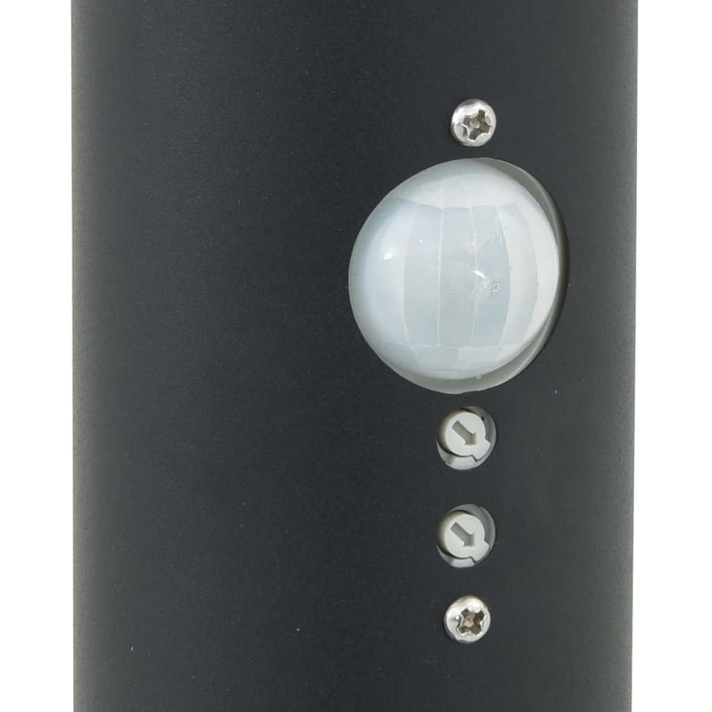 Bollard Light with Sensor 80 cm Black IP44