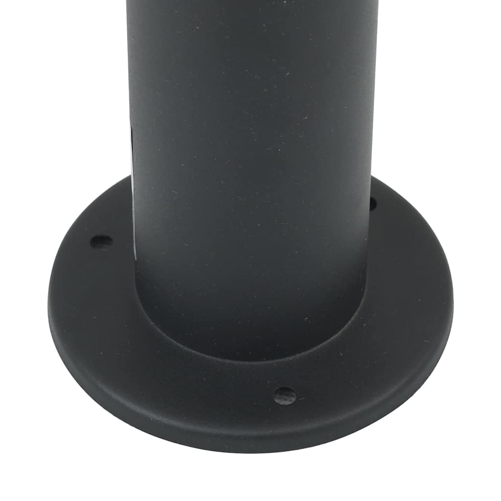 Bollard Lights with Sensor&Outlet 3 pcs 80 cm Black IP44