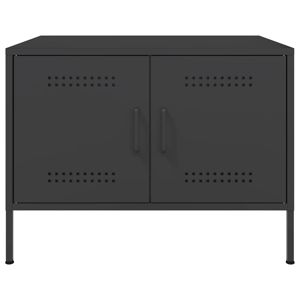 Coffee Table Black 68x50x50.5 cm Steel