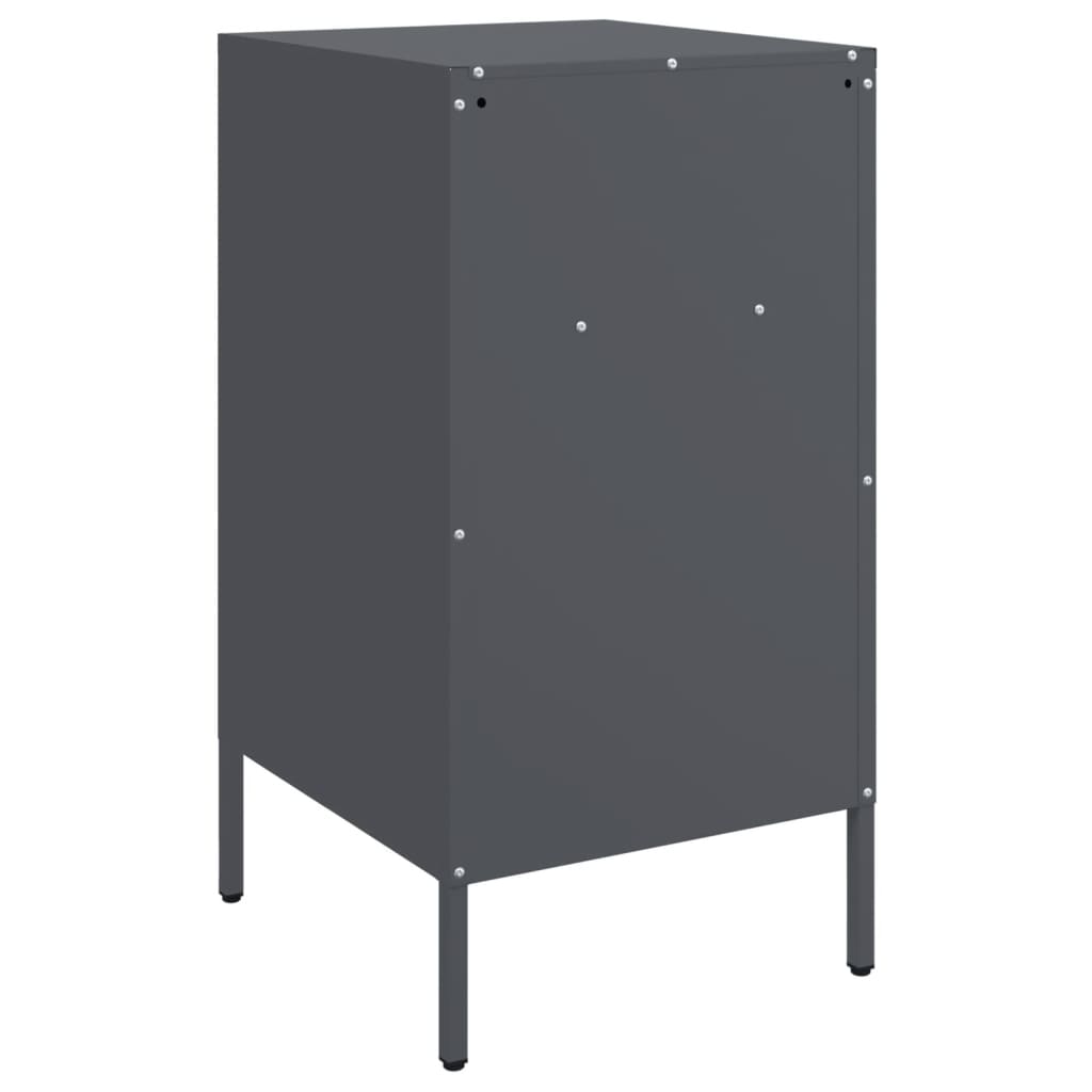 Bedside Cabinet | Set of 2 | Anthracite | Cold-rolled steel | Medium