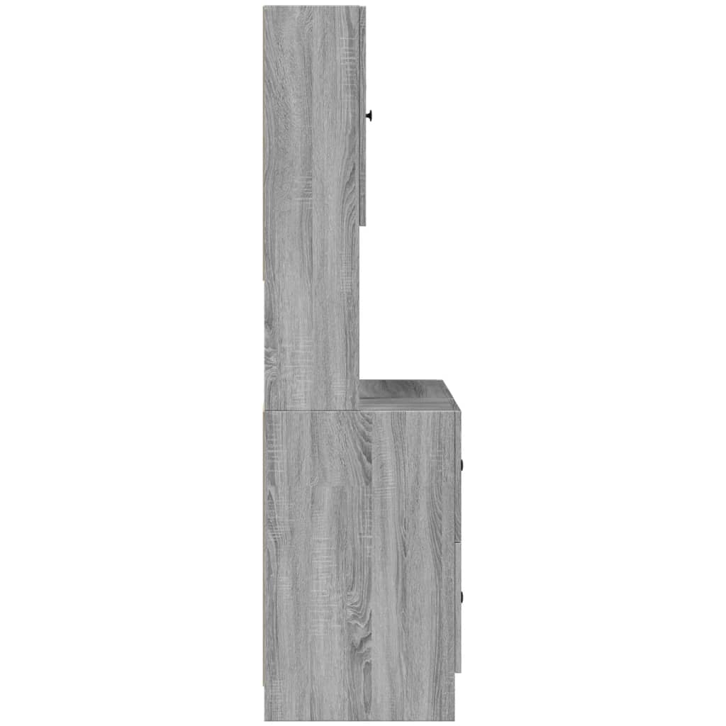 Kitchen Cabinet Grey Sonoma 95x50x180 cm Engineered Wood