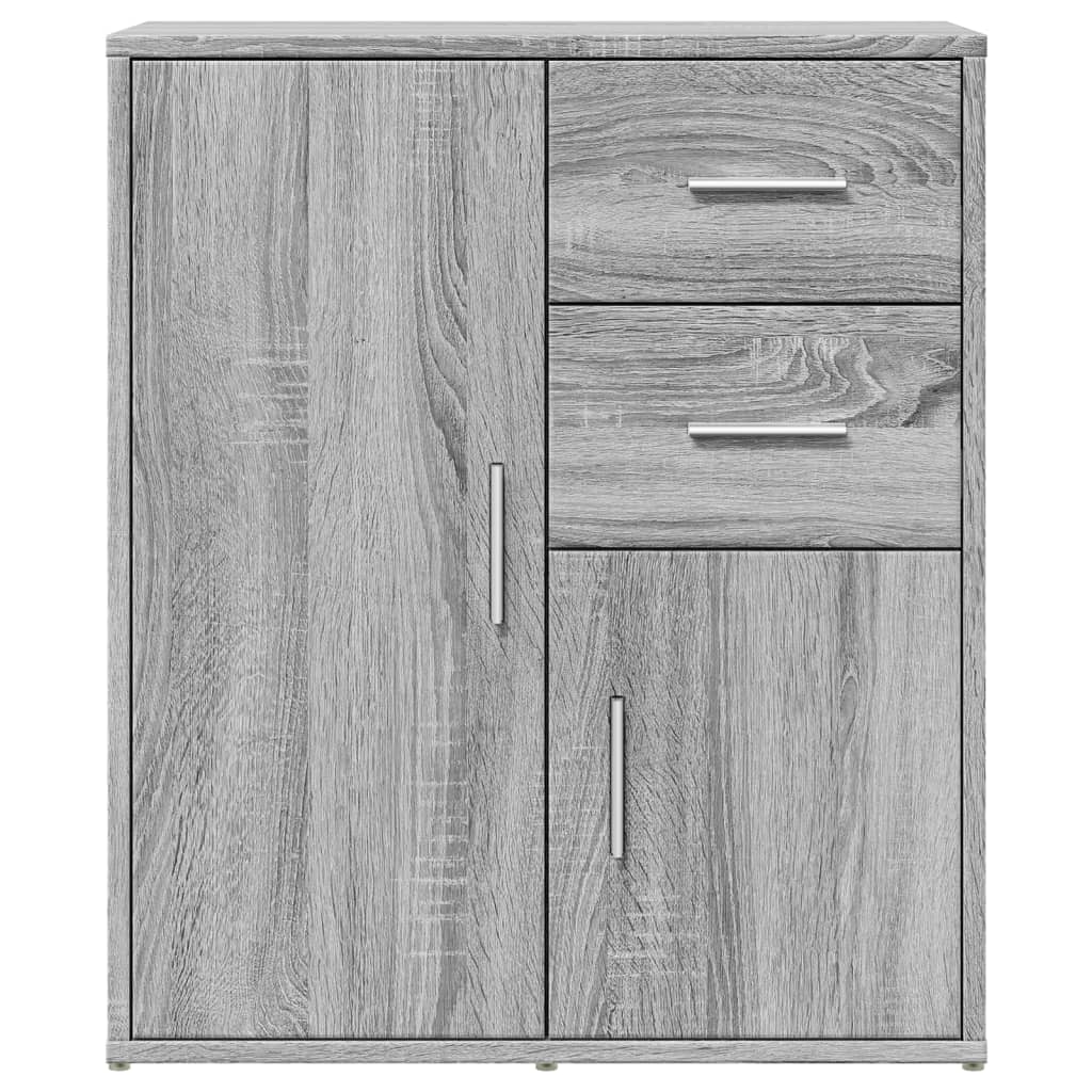 Sideboards 2 pcs Grey Sonoma 60x31x70 cm Engineered Wood