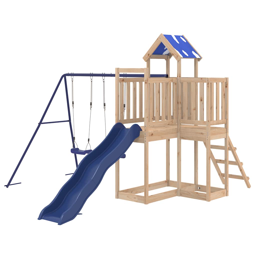 Outdoor Playset Solid Wood Pine