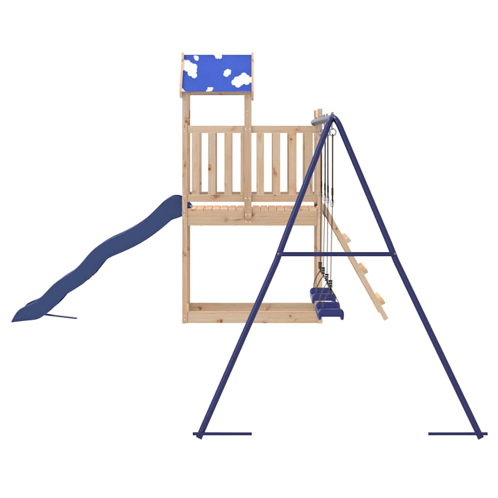 Outdoor Playset Solid Wood Pine
