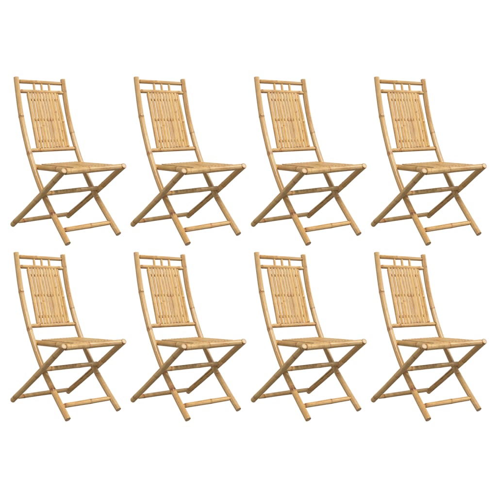 Folding Chairs 8 pcs 46x66x99 cm Bamboo