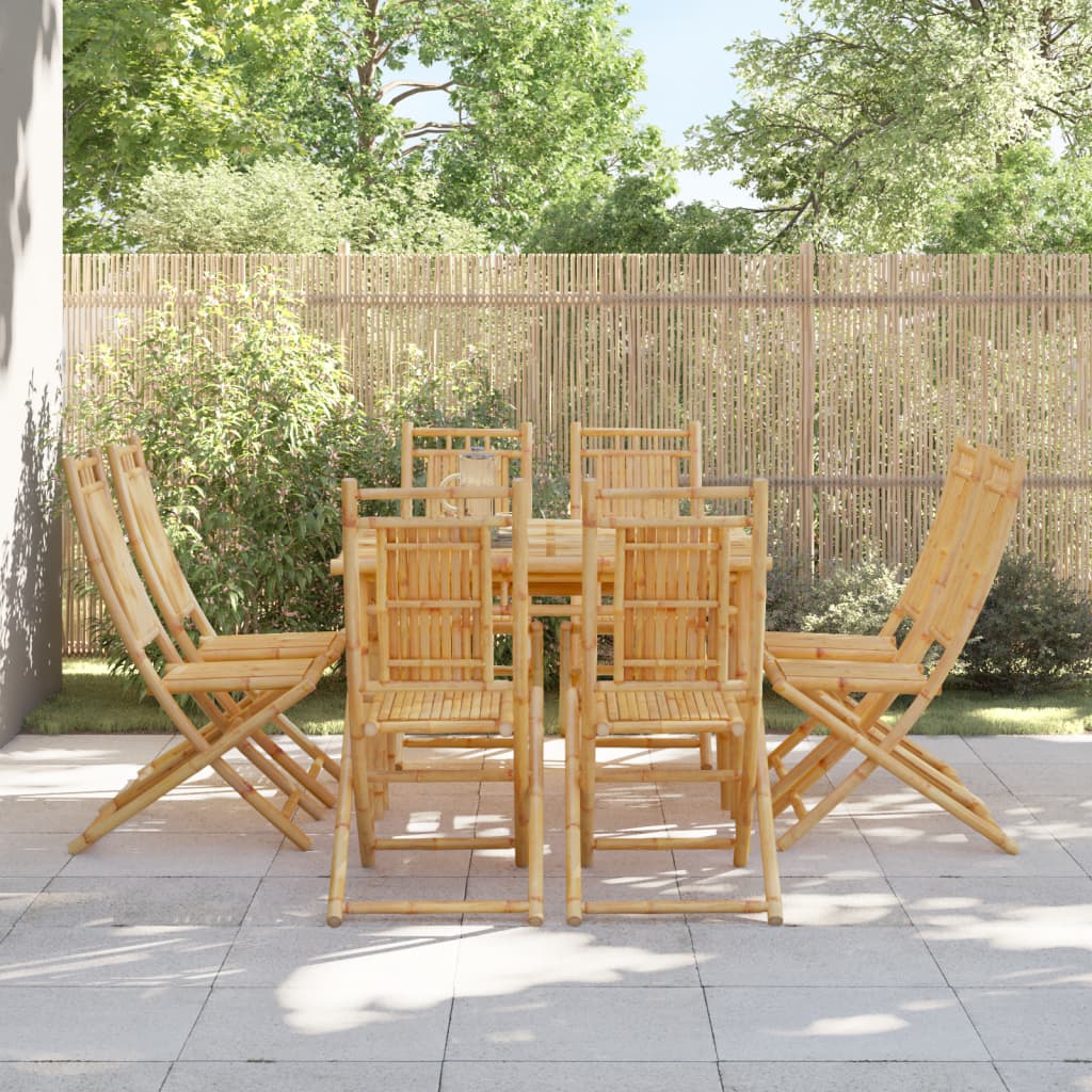 Folding Chairs 8 pcs 46x66x99 cm Bamboo