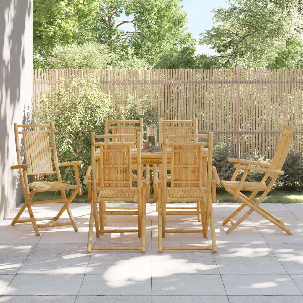 Folding Chairs 6 pcs 53x66x99 cm Bamboo
