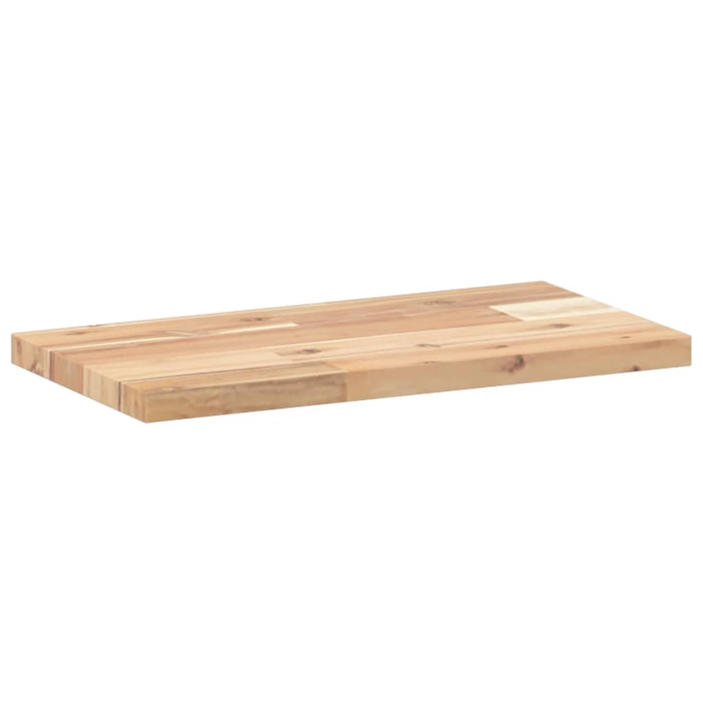 Floating Shelf 60x20x2 cm Untreated Solid Wood Acacia