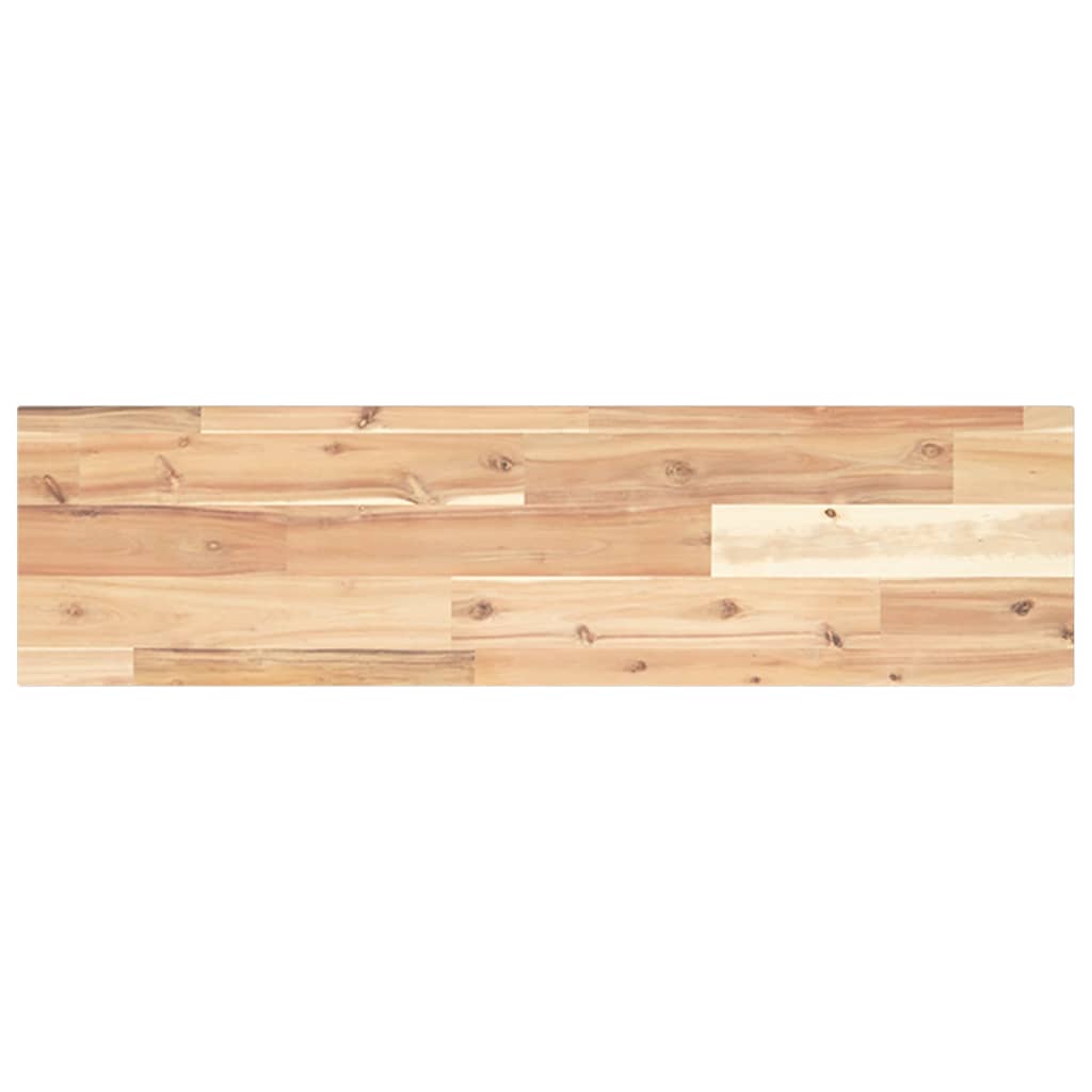 Floating Shelves 4 pcs 80x20x2 cm Untreated Solid Wood Acacia