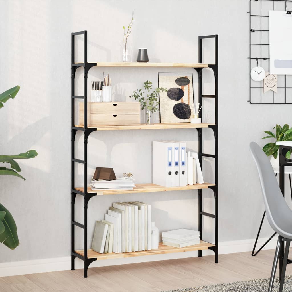 Floating Shelves 4 pcs 80x20x2 cm Untreated Solid Wood Acacia