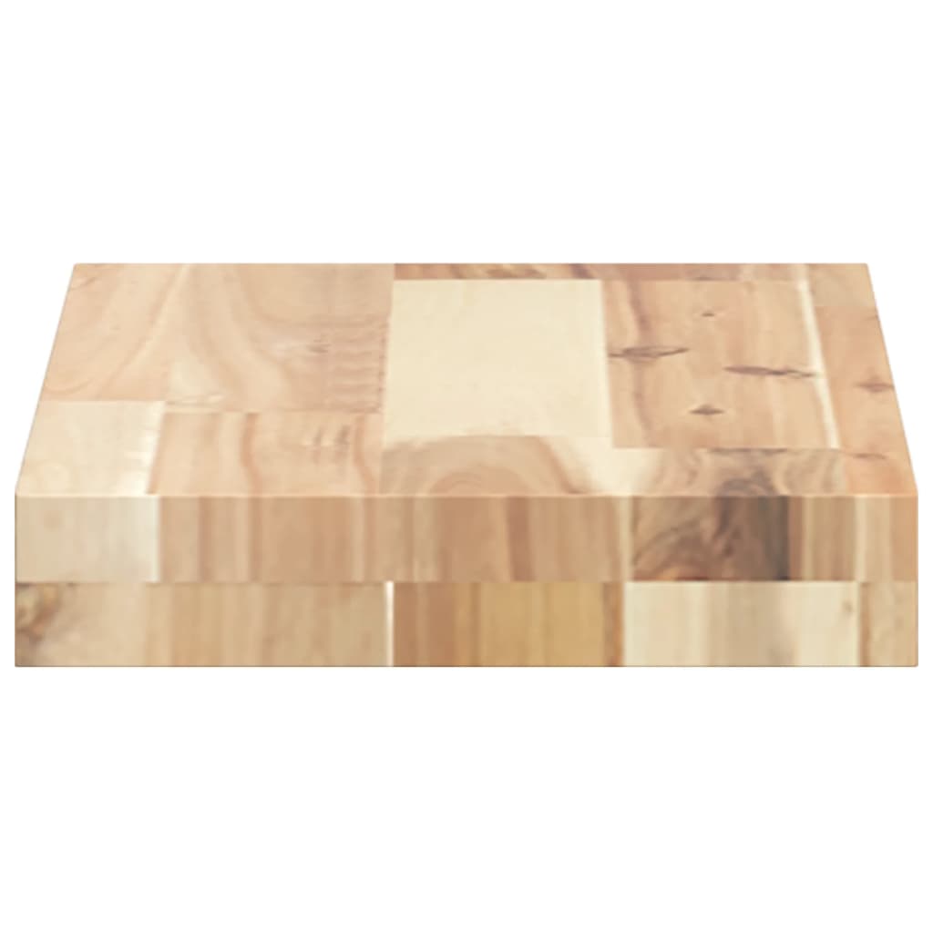 Floating Shelf 40x20x4 cm Untreated Solid Wood Acacia
