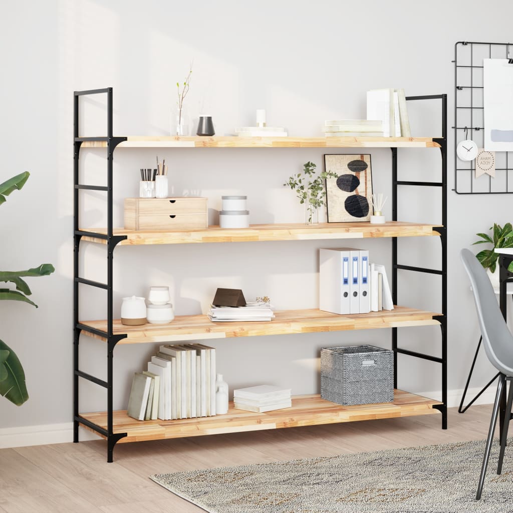 Floating Shelves 3 pcs 160x40x4 cm Untreated Solid Wood Acacia