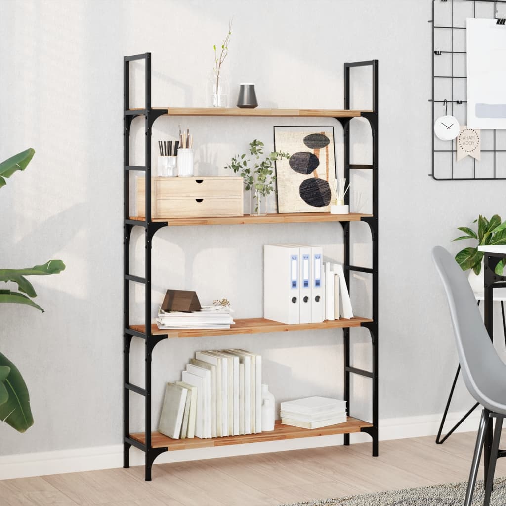 Floating Shelves 4 pcs 80x20x2 cm Oil Finished Solid Wood Acacia