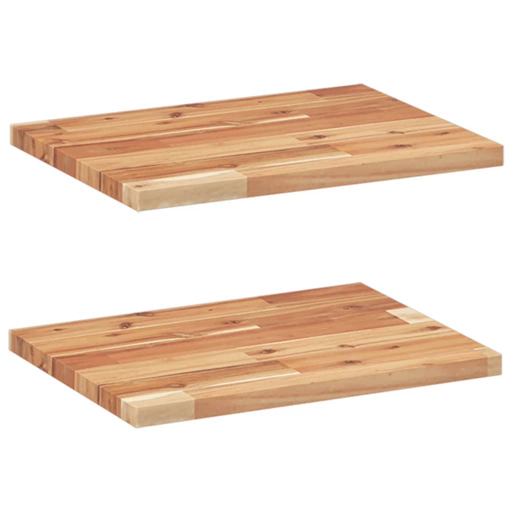 Floating Shelves 2 pcs 40x30x2 cm Oil Finished Solid Wood Acacia