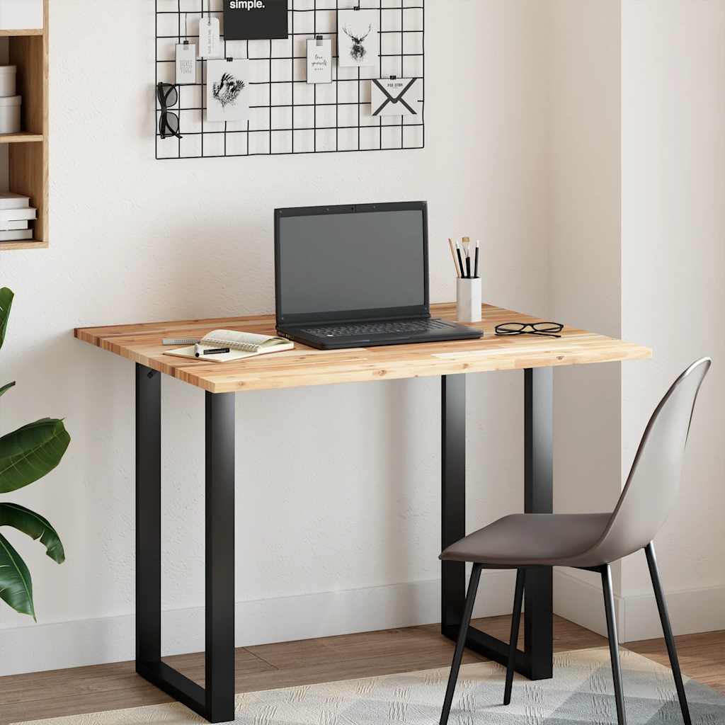 Desk Top Untreated 100x80x2 cm Solid Wood Acacia