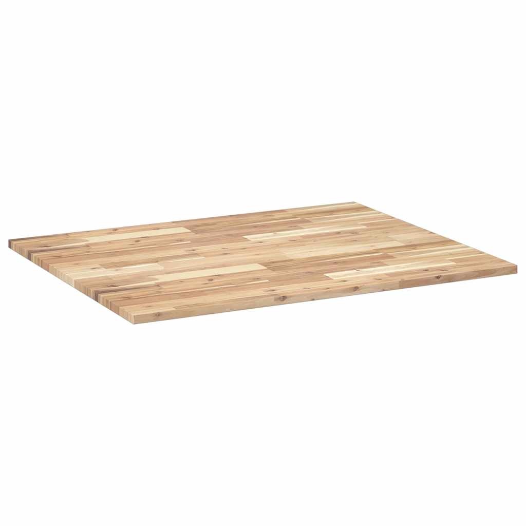 Desk Top Untreated 100x80x2 cm Solid Wood Acacia