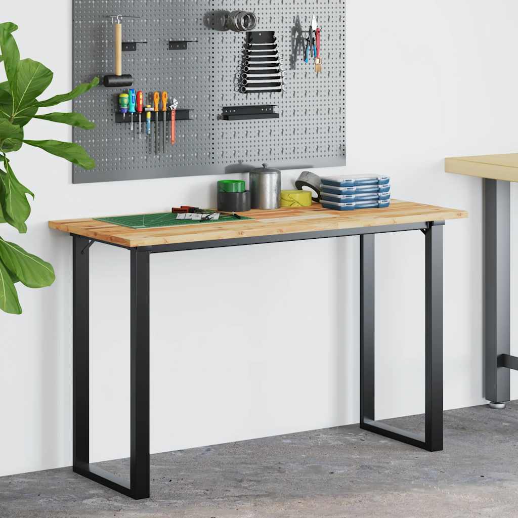 Desk Top Oil Finished 120x60x2 cm Solid Wood Acacia