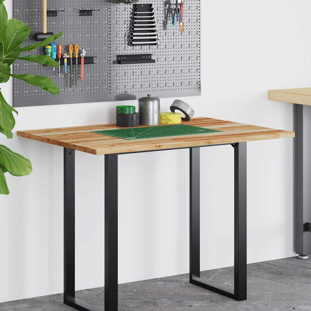 Desk Top Oil Finished 100x70x2 cm Solid Wood Acacia