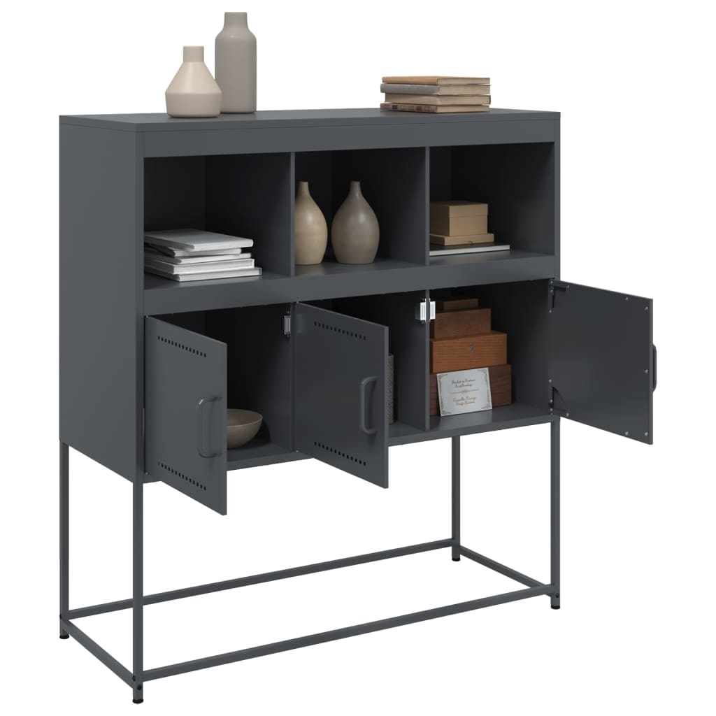 Sideboard Anthracite 100.5x39x107 cm Steel