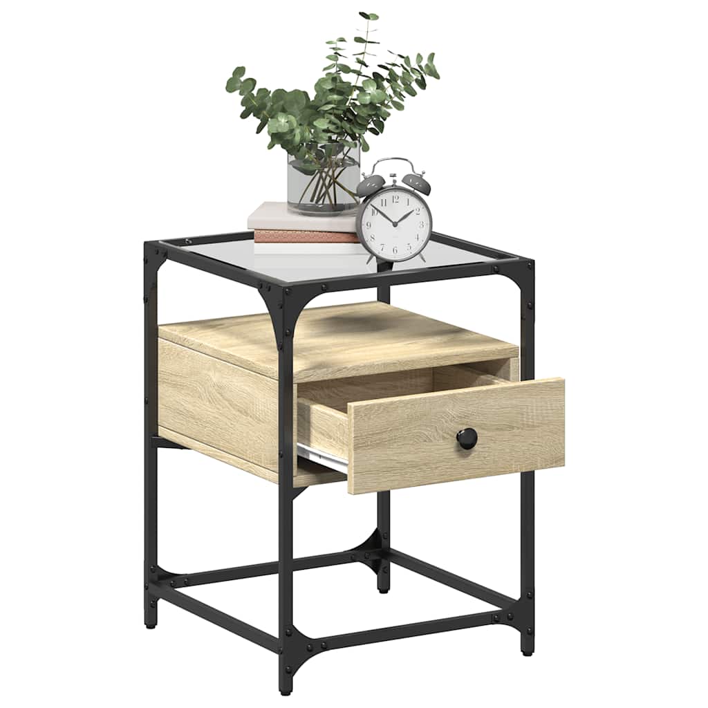 Bedside Cabinets 2 pcs Sonoma Oak 40x40x55 cm Engineered Wood