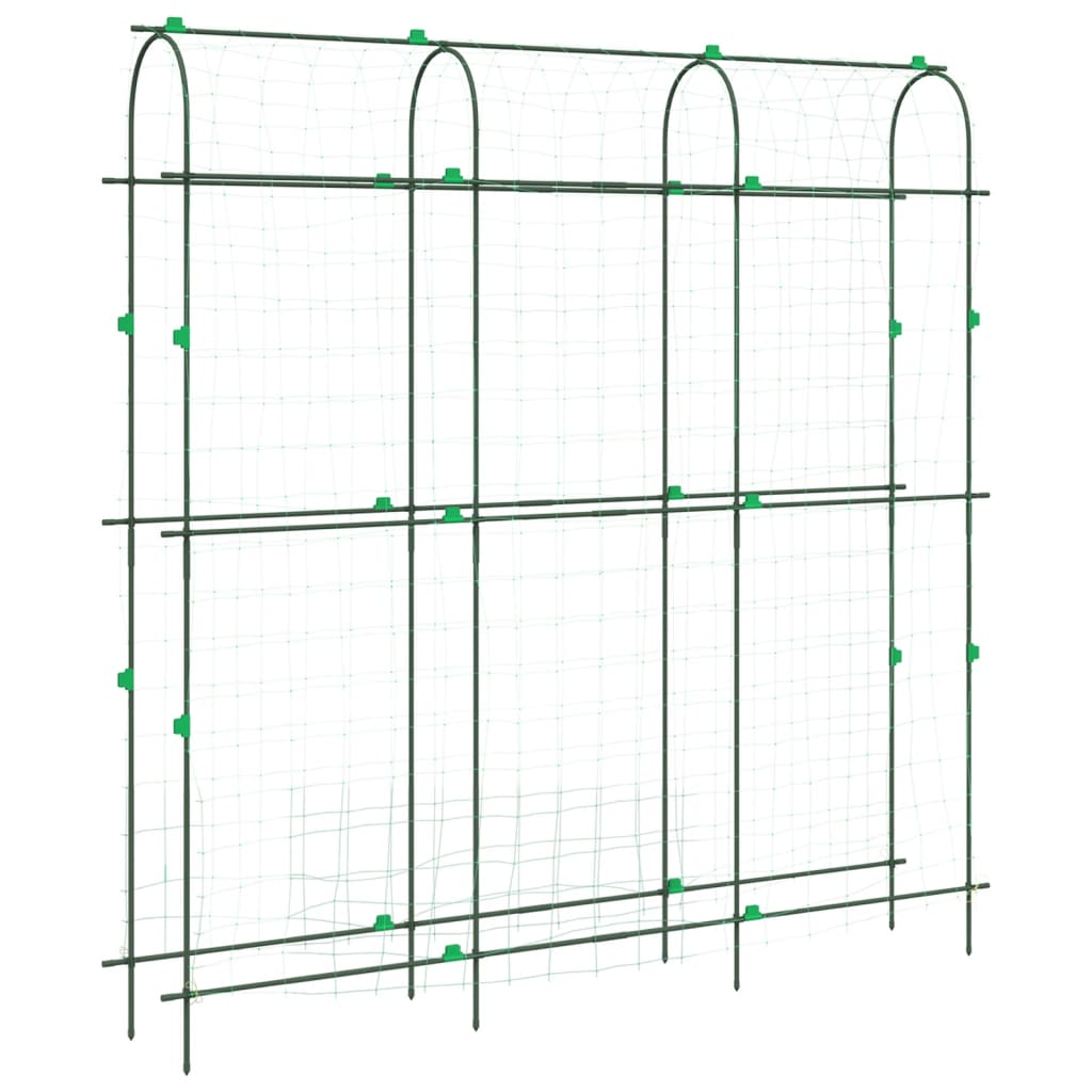 Garden Trellises for Climbing Plants 2 pcs U-Shape Steel
