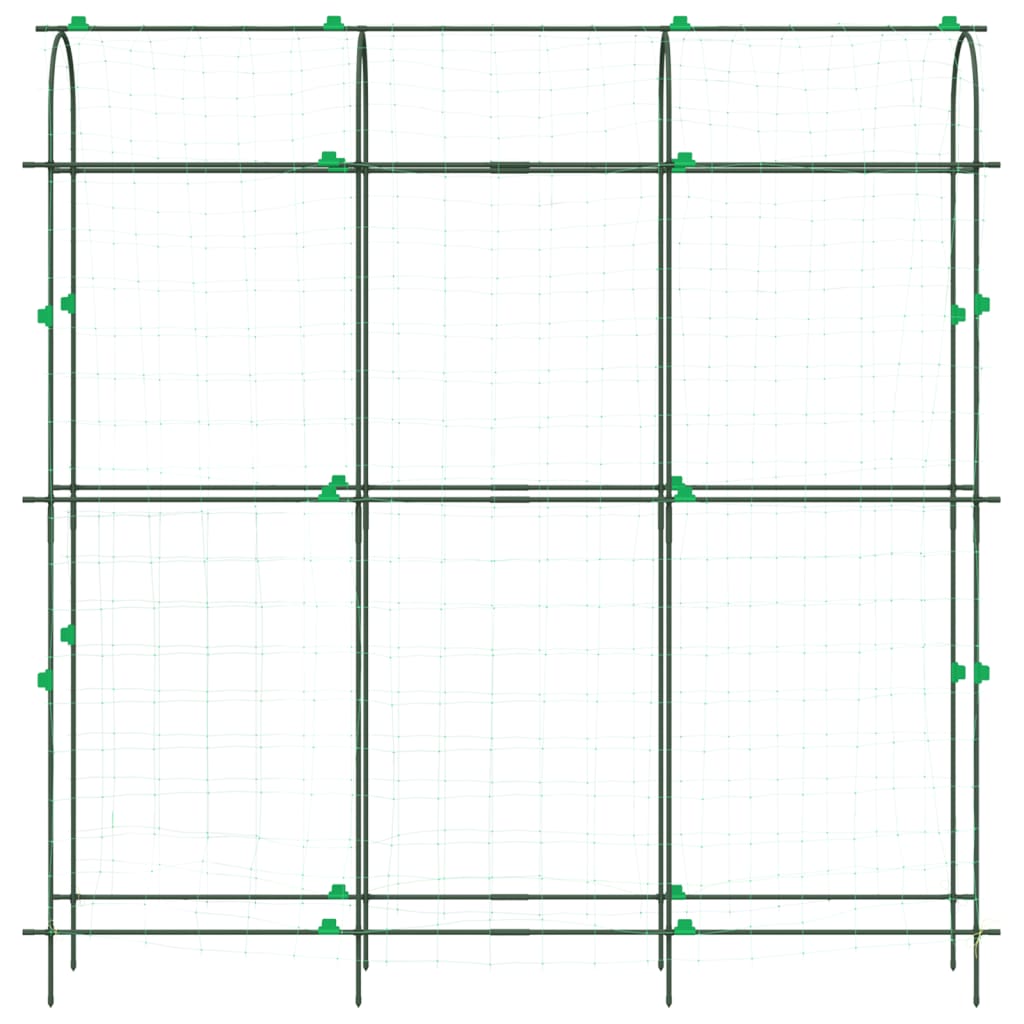 Garden Trellises for Climbing Plants 2 pcs U-Shape Steel