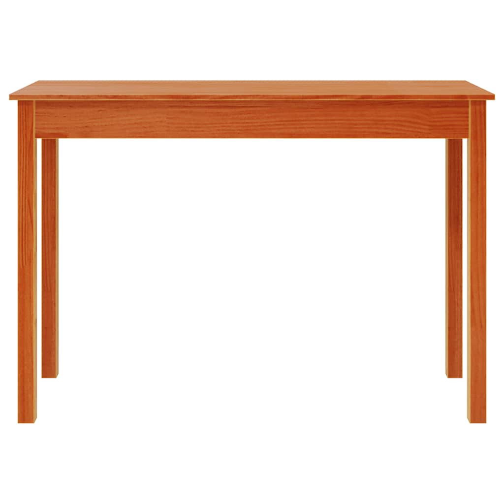 Console Table Wax Brown 110x40x75 cm Solid Wood Pine