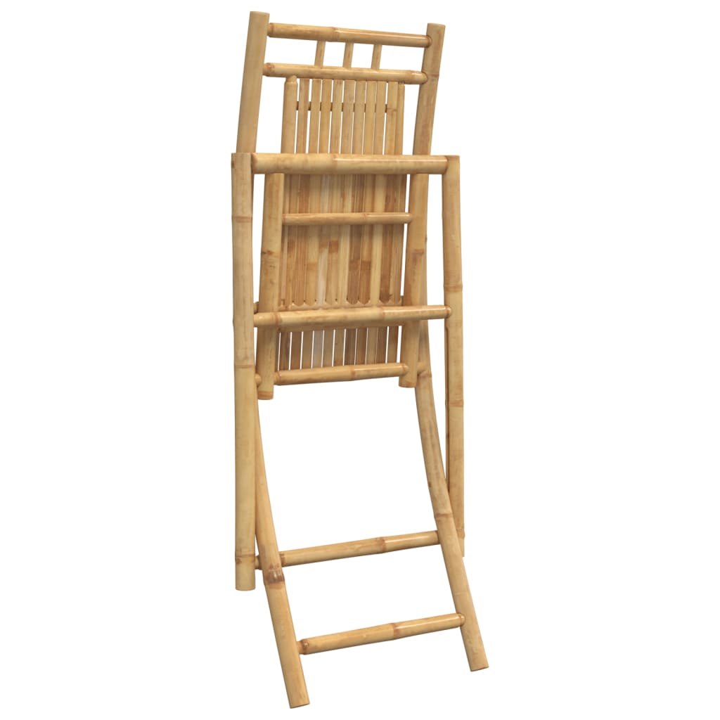 Folding Chairs 2 pcs 46x66x99 cm Bamboo