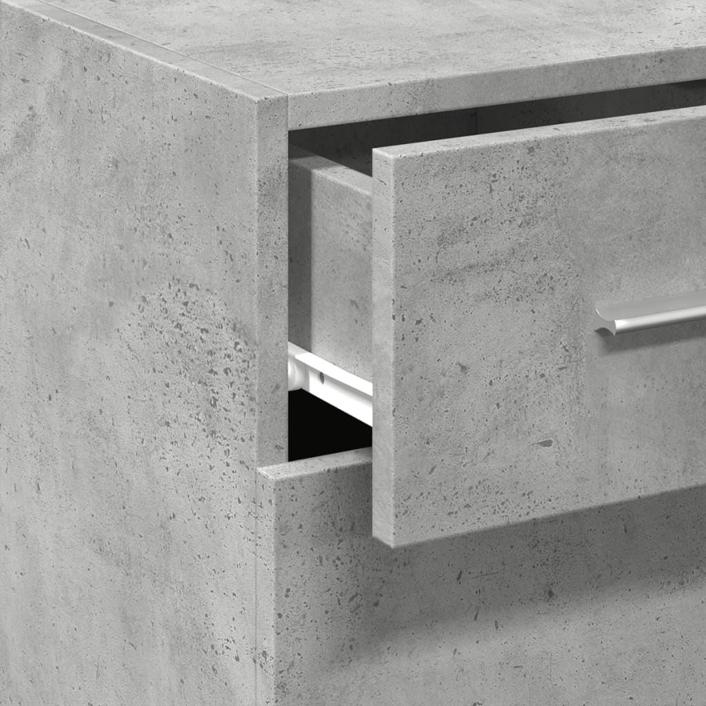 Sideboard Concrete Grey 30x42,5x93 cm Engineered Wood