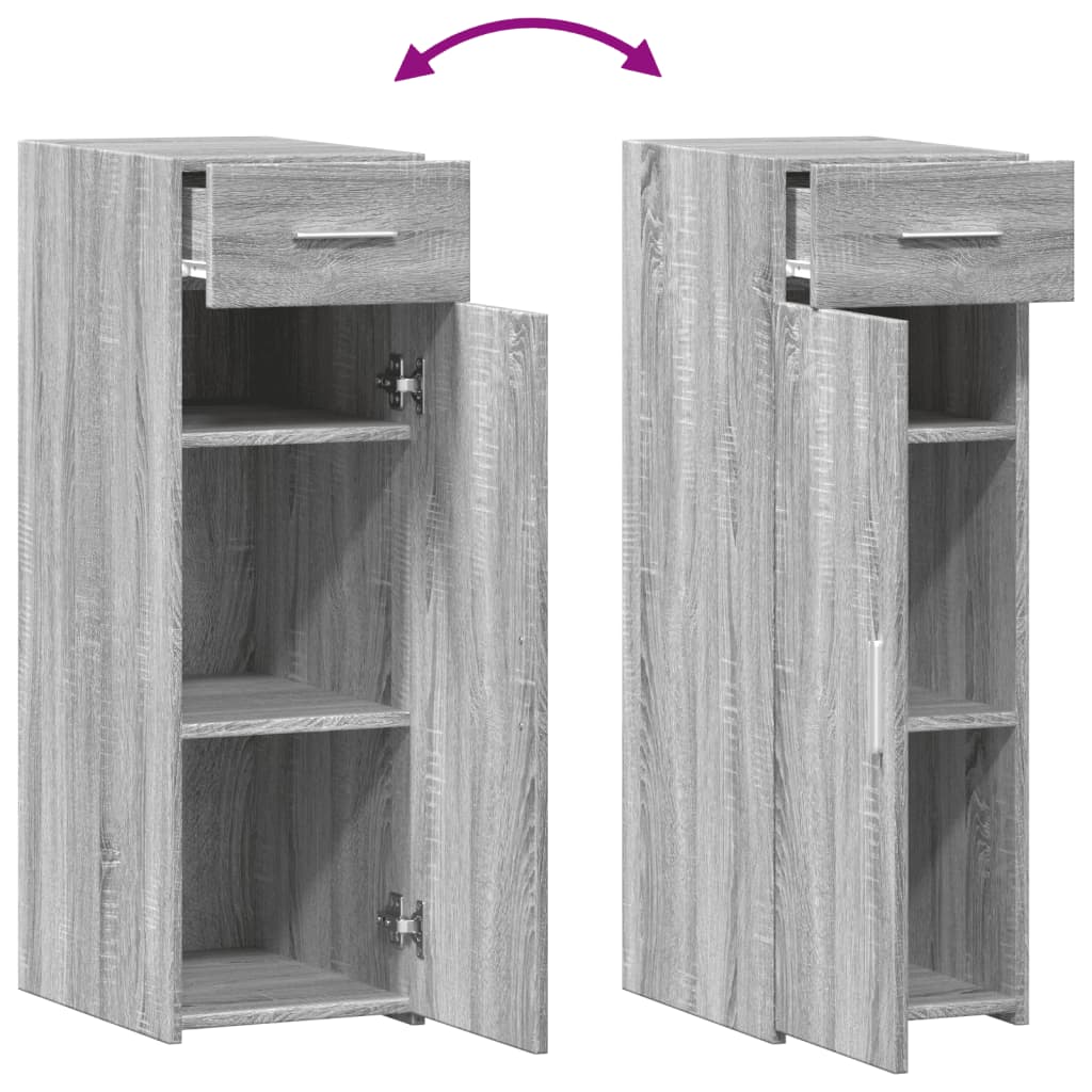 Sideboard Grey Sonoma 30x42,5x93 cm Engineered Wood